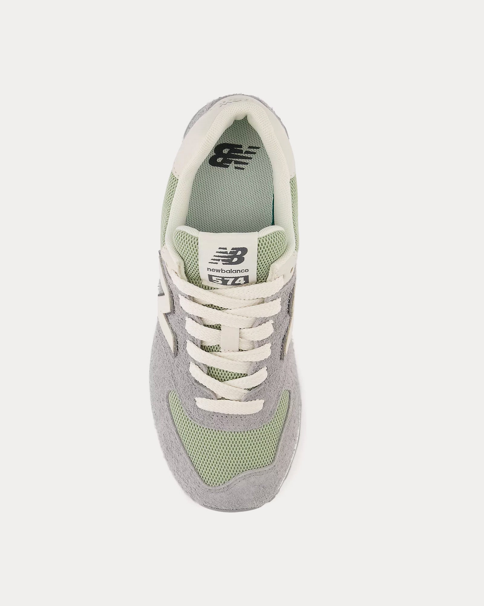 New Balance 574 Slate Grey / Olivine / Linen Low Top Sneakers - 2