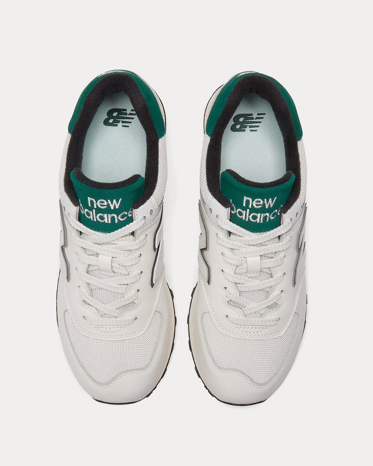 New Balance 574 White / Green Low Top Sneakers - 2