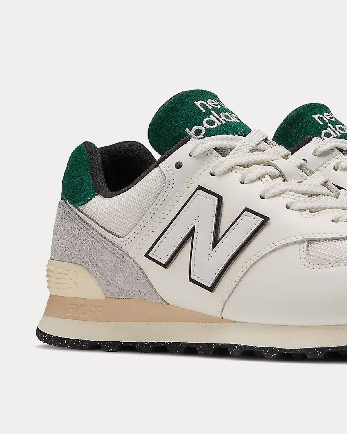 New Balance 574 White / Green Low Top Sneakers - 3