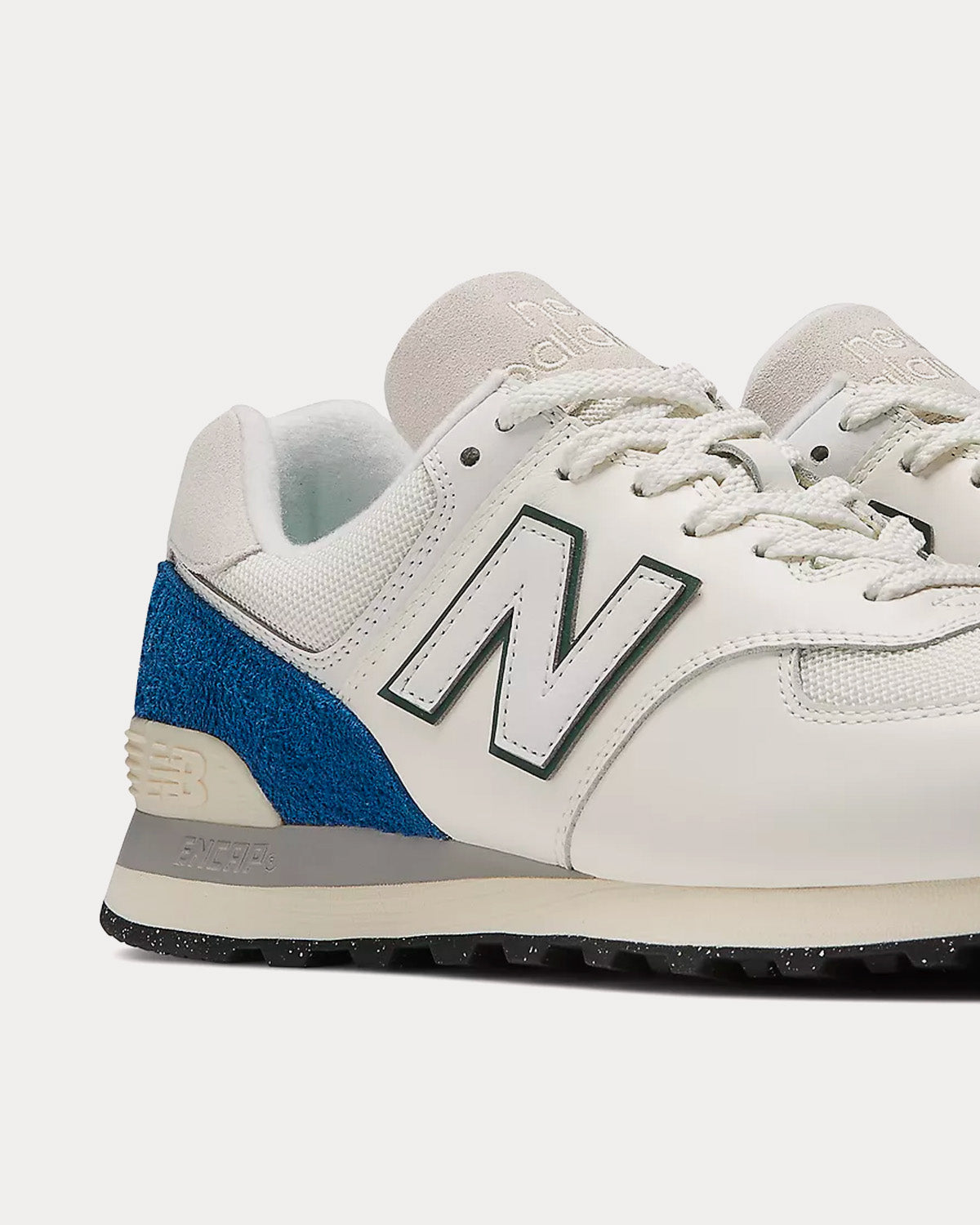 New Balance 574 White / Royal Blue Low Top Sneakers - 3