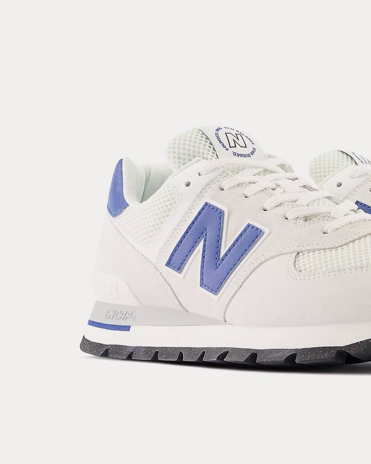 New Balance 574 White / Royal Blue Low Top Sneakers - 4