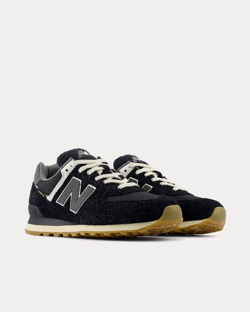 New Balance 574 Black / Green Low Top Sneakers - 3