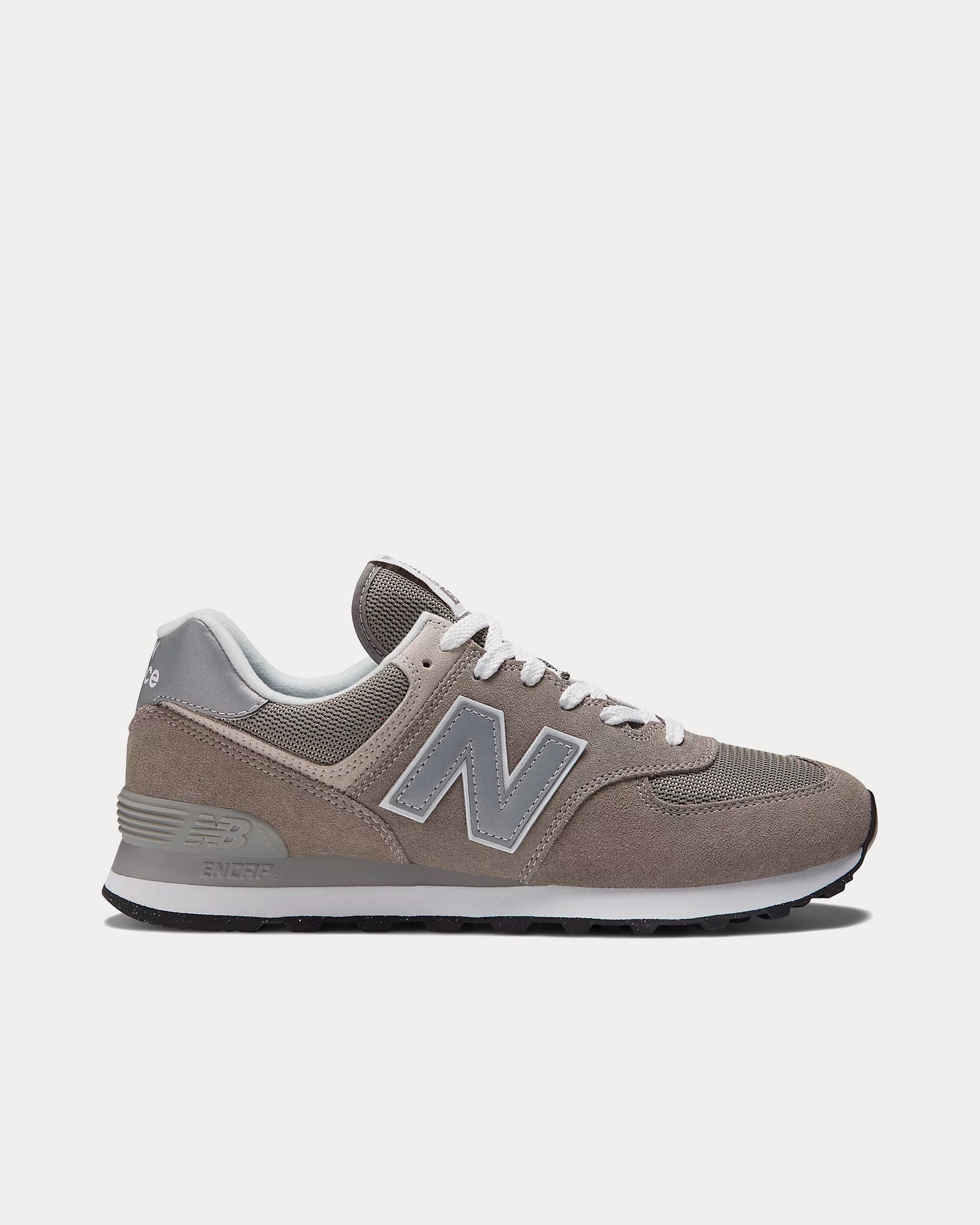 New Balance 574 Core Grey / White Low Top Sneakers - 1