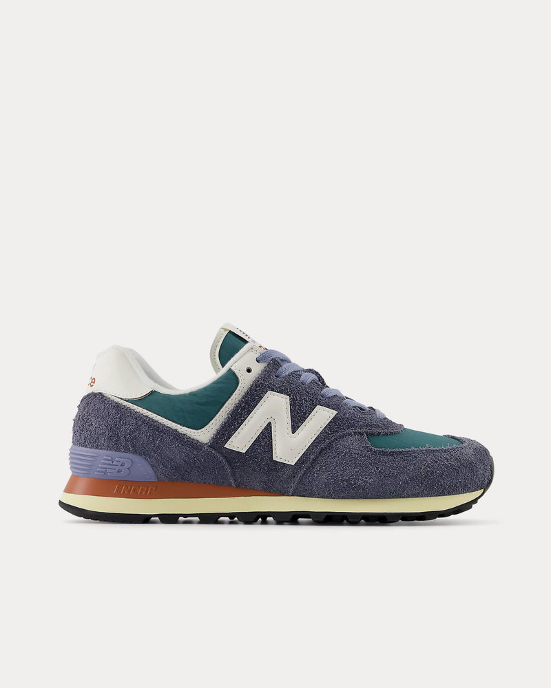 New Balance 574 Dark Arctic Grey / Sea Salt Low Top Sneakers - 1