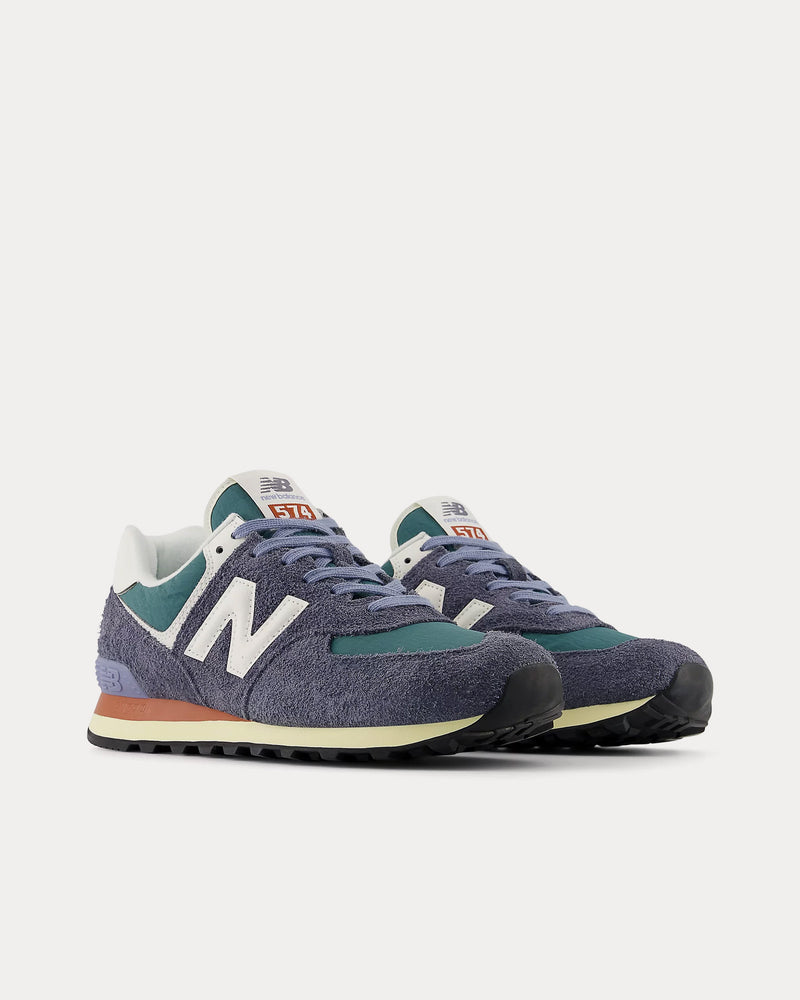 New Balance 574 Dark Arctic Grey / Sea Salt Low Top Sneakers - 3