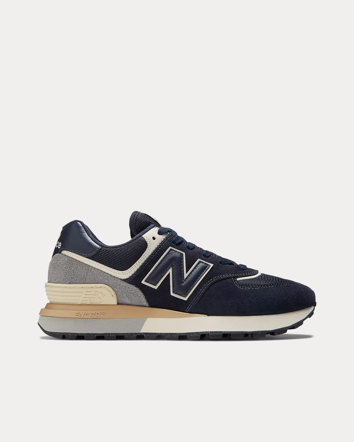 New Balance 574 Navy / White Low Top Sneakers - 1