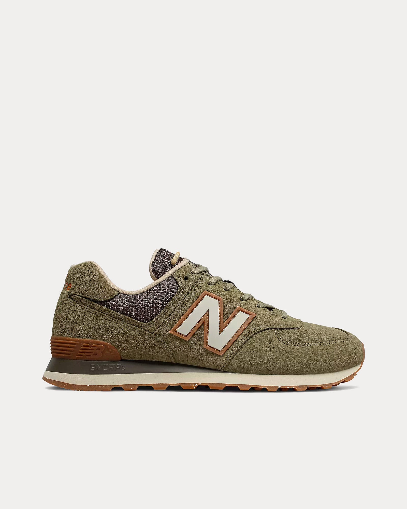 New Balance 574 'Wabi Sabi' Covert Green / Turtledove Low Top Sneakers - 1