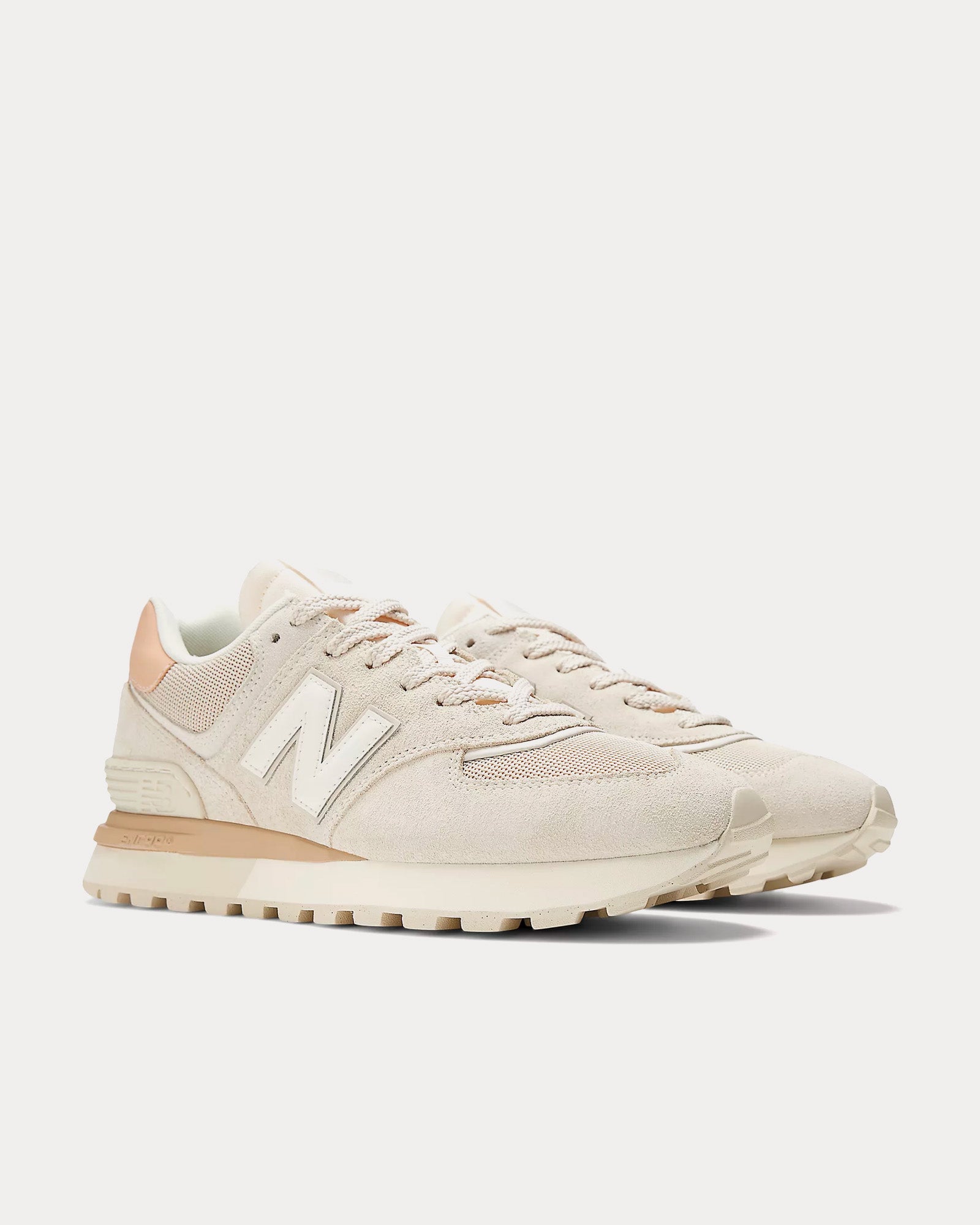 New Balance 574 White Low Top Sneakers - 3