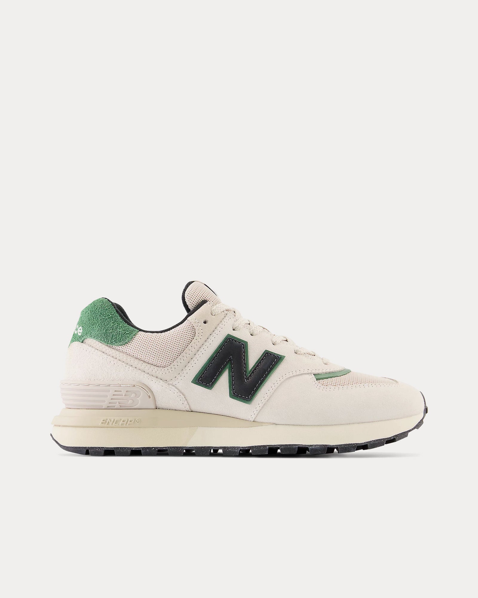 New Balance 574 White / Black Low Top Sneakers - 1