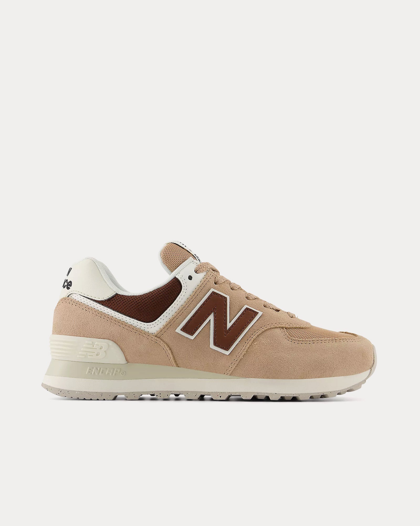 New Balance 574 Flat Taupe / Rich Oak / Turtledove Low Top Sneakers - 1