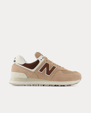 New Balance 574 Flat Taupe / Rich Oak / Turtledove Low Top Sneakers