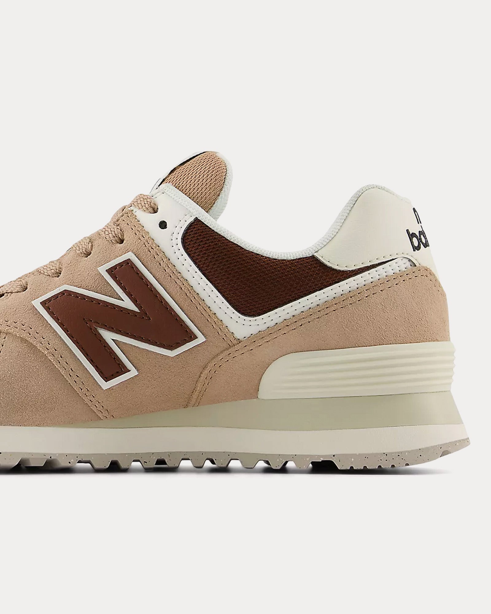 New Balance 574 Flat Taupe / Rich Oak / Turtledove Low Top Sneakers - 4