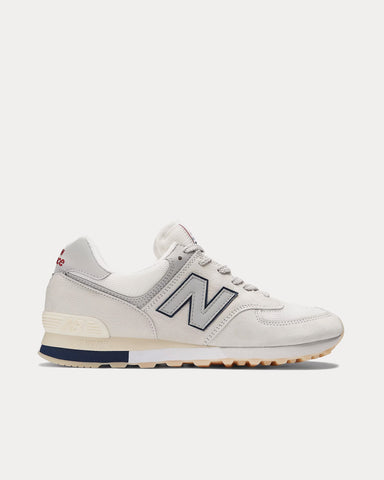 New Balance MADE in UK 576 'Vintage Sport' Off White / Blanc de Blanc / Savvy Red Low Top Sneakers