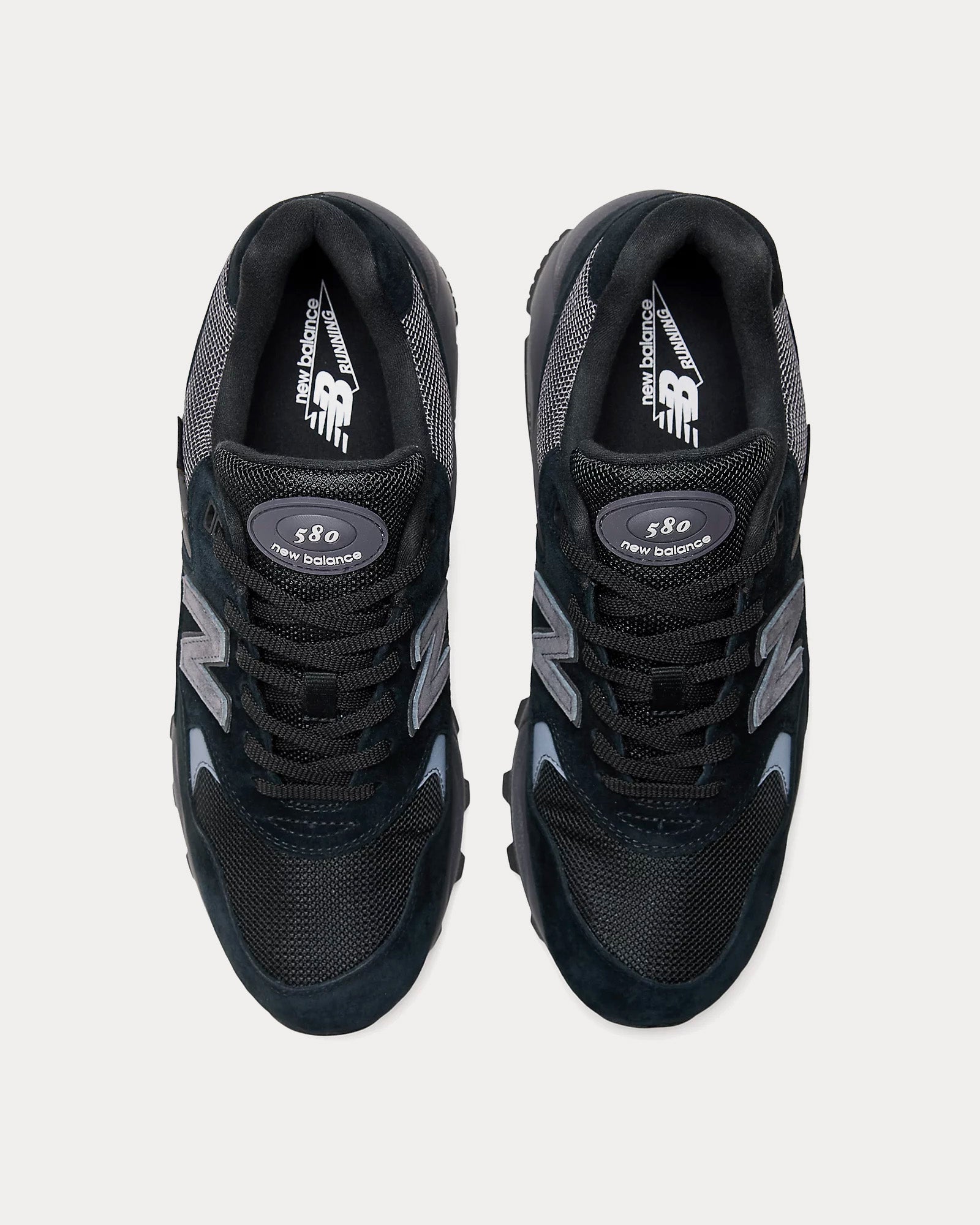 New Balance 580 Black / Magnet/ Grey Matter Low Top Sneakers - 2