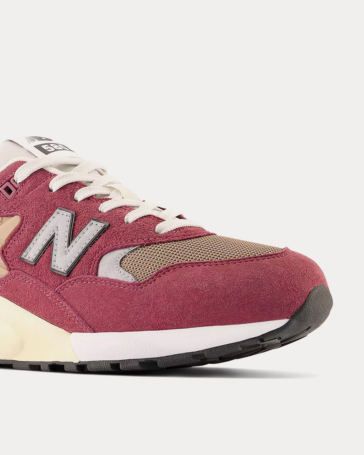 New Balance 580 Washed Burgundy / Nimbus Cloud / Mindful Grey Low Top Sneakers - 3