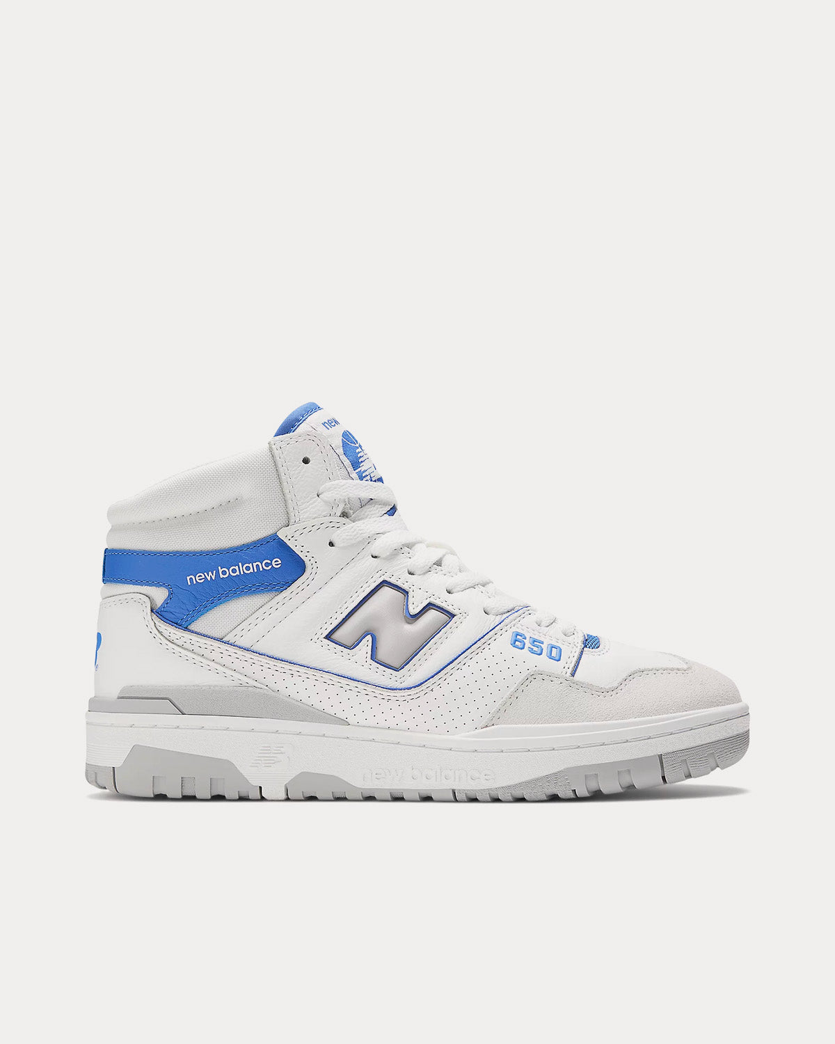 New Balance 650 White / Marine Blue / Angora High Top Sneakers - 1