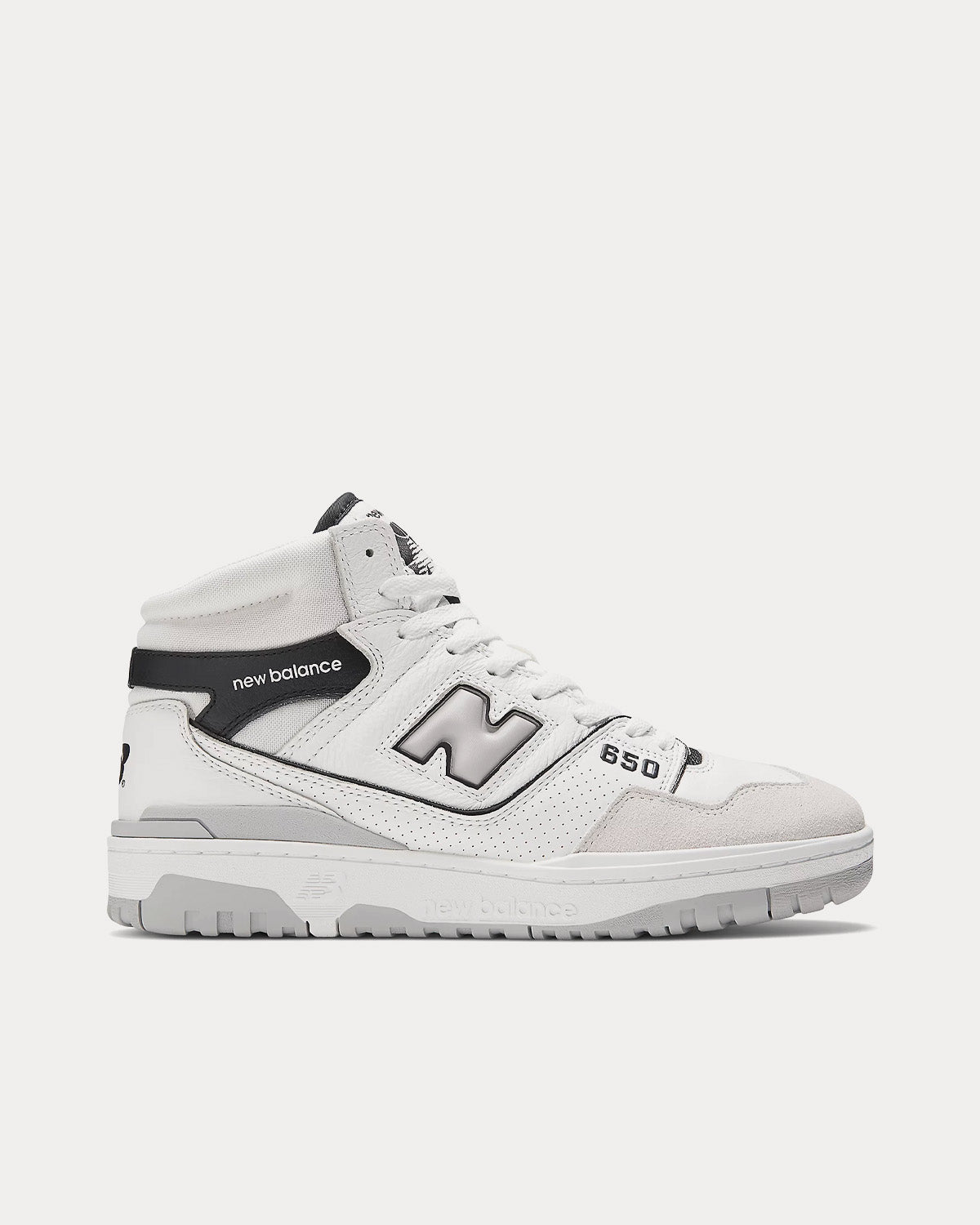 New Balance 650 White / Black / Angora High Top Sneakers - 1