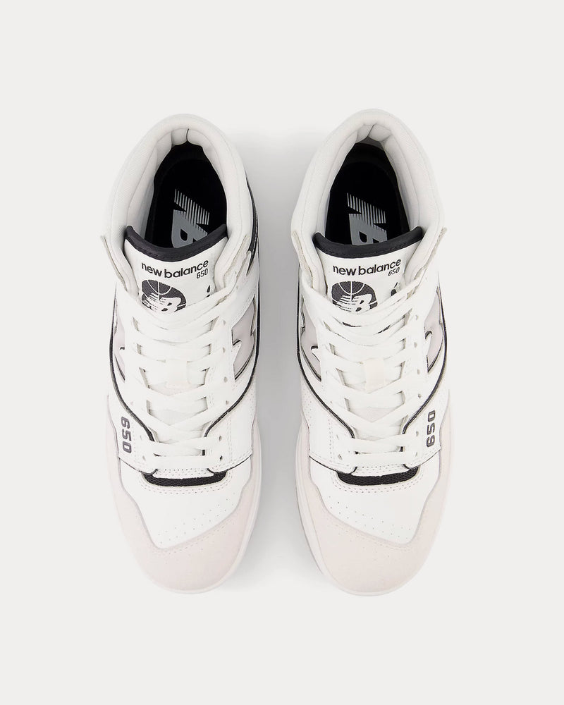 New Balance 650 White / Black / Angora High Top Sneakers - 2