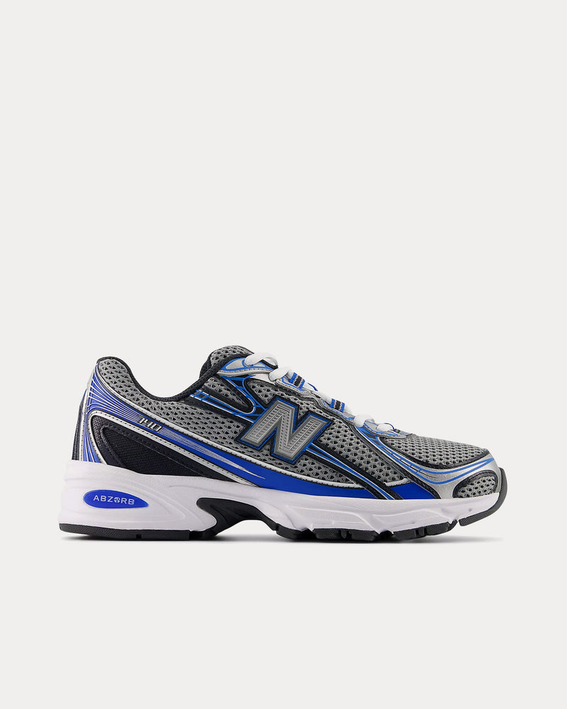 New Balance 740 Slate Grey / Blue Agate / Black Low Top Sneakers - 1