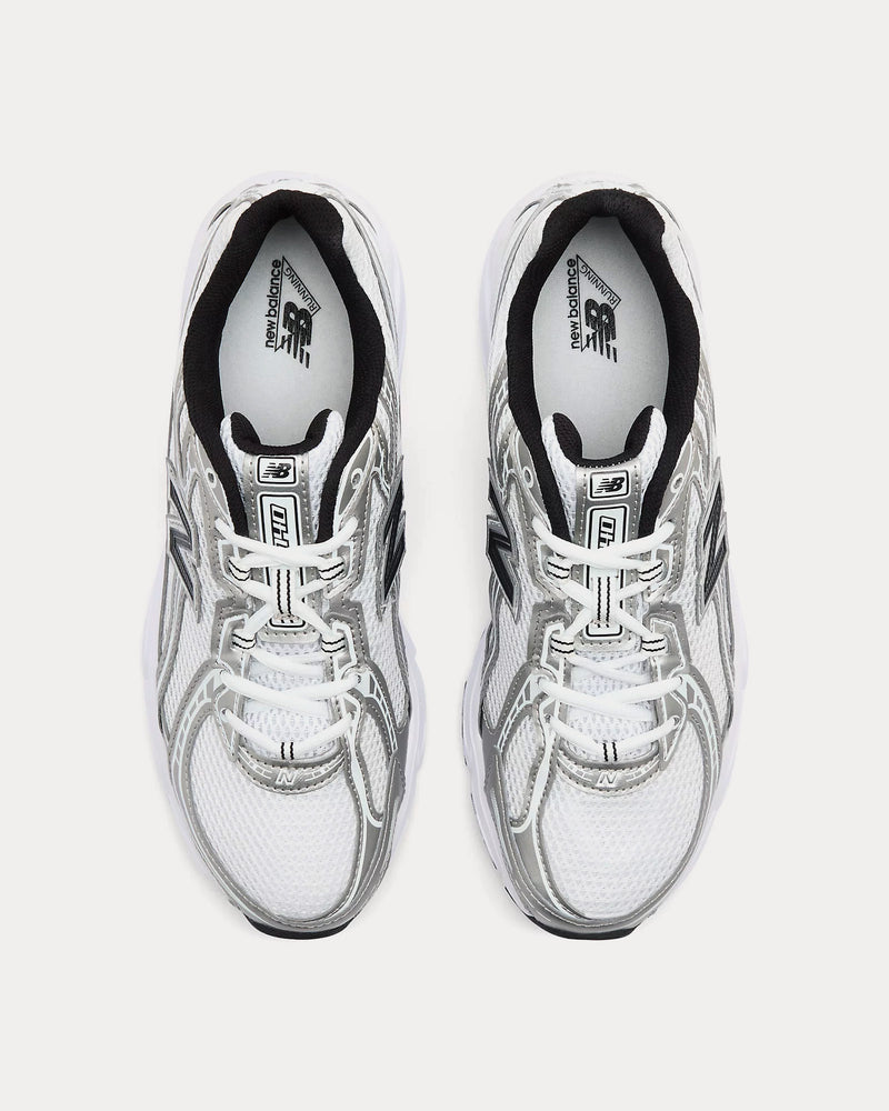 New Balance 740 White / Silver Metallic / Black Low Top Sneakers - 2