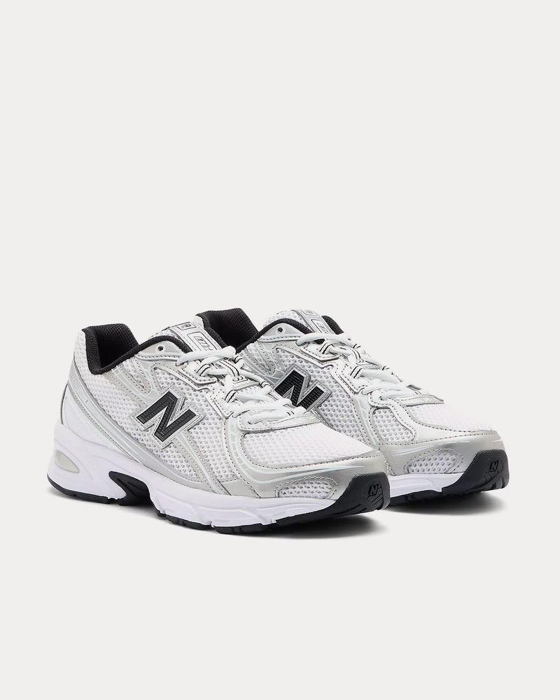 New Balance 740 White / Silver Metallic / Black Low Top Sneakers - 3