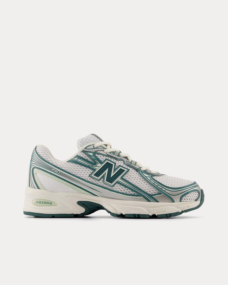 New Balance 740 White / Marsh Green / Sea Salt Low Top Sneakers - 1