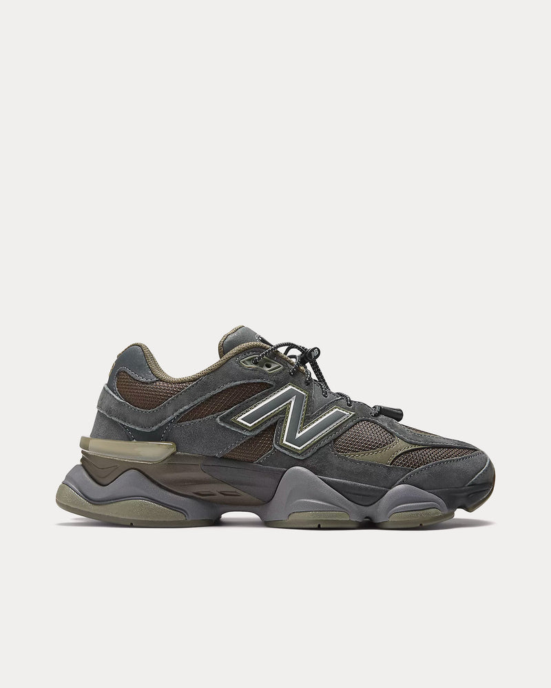 New Balance 9060 Blacktop / Dark Moss / Black Low Top Sneakers - 1