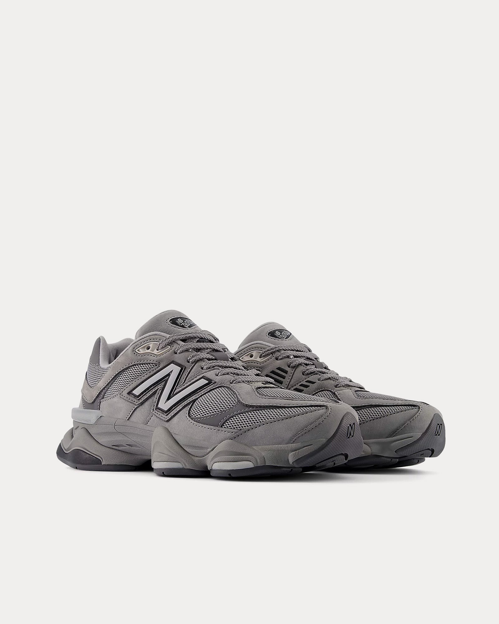 New Balance 9060 Shadow Grey / Castlerock / Black Low Top Sneakers - 3