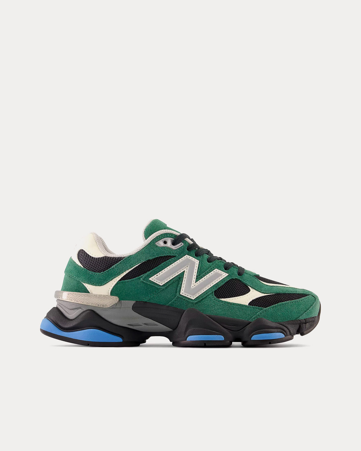 New Balance 9060 Team Forest Green / Black / Sea Salt Low Top Sneakers - 1