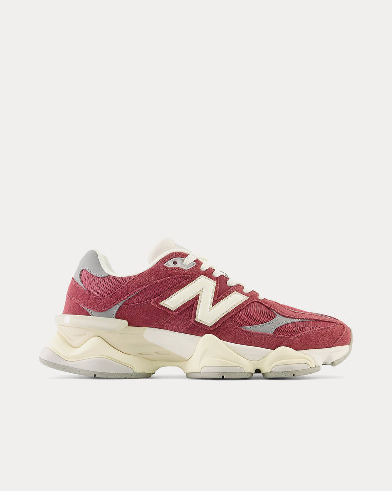 New Balance 9060 Washed Burgundy / Sate Grey / Angora Low Top Sneakers - 1