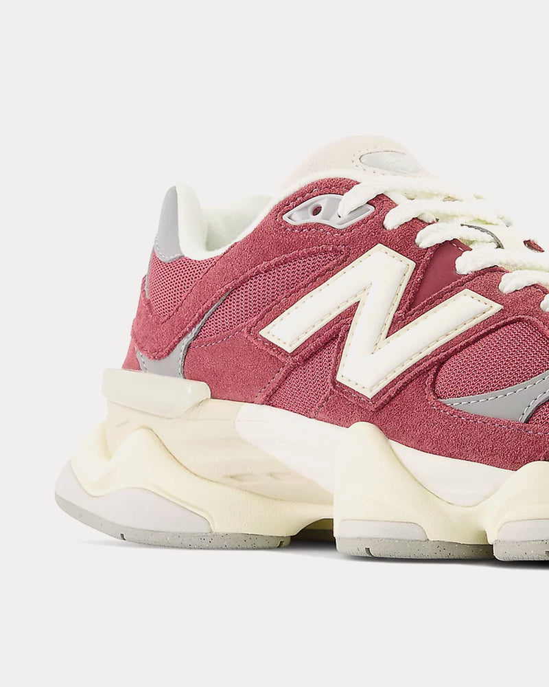 New Balance 9060 Washed Burgundy / Sate Grey / Angora Low Top Sneakers - 2