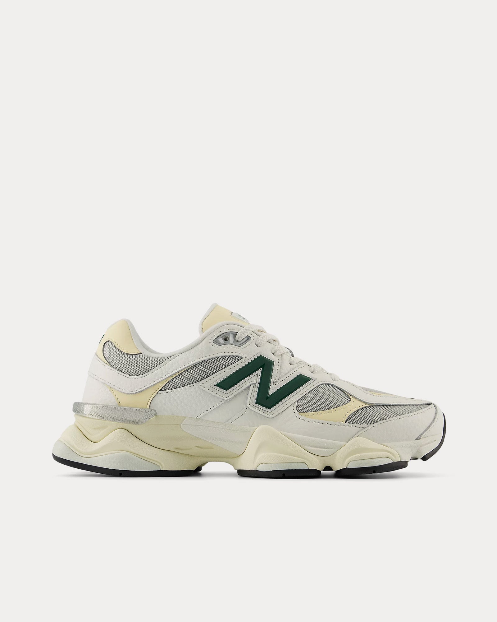 New Balance 9060 Sea Salt/ Marsh Green / Calcium Low Top Sneakers - 1