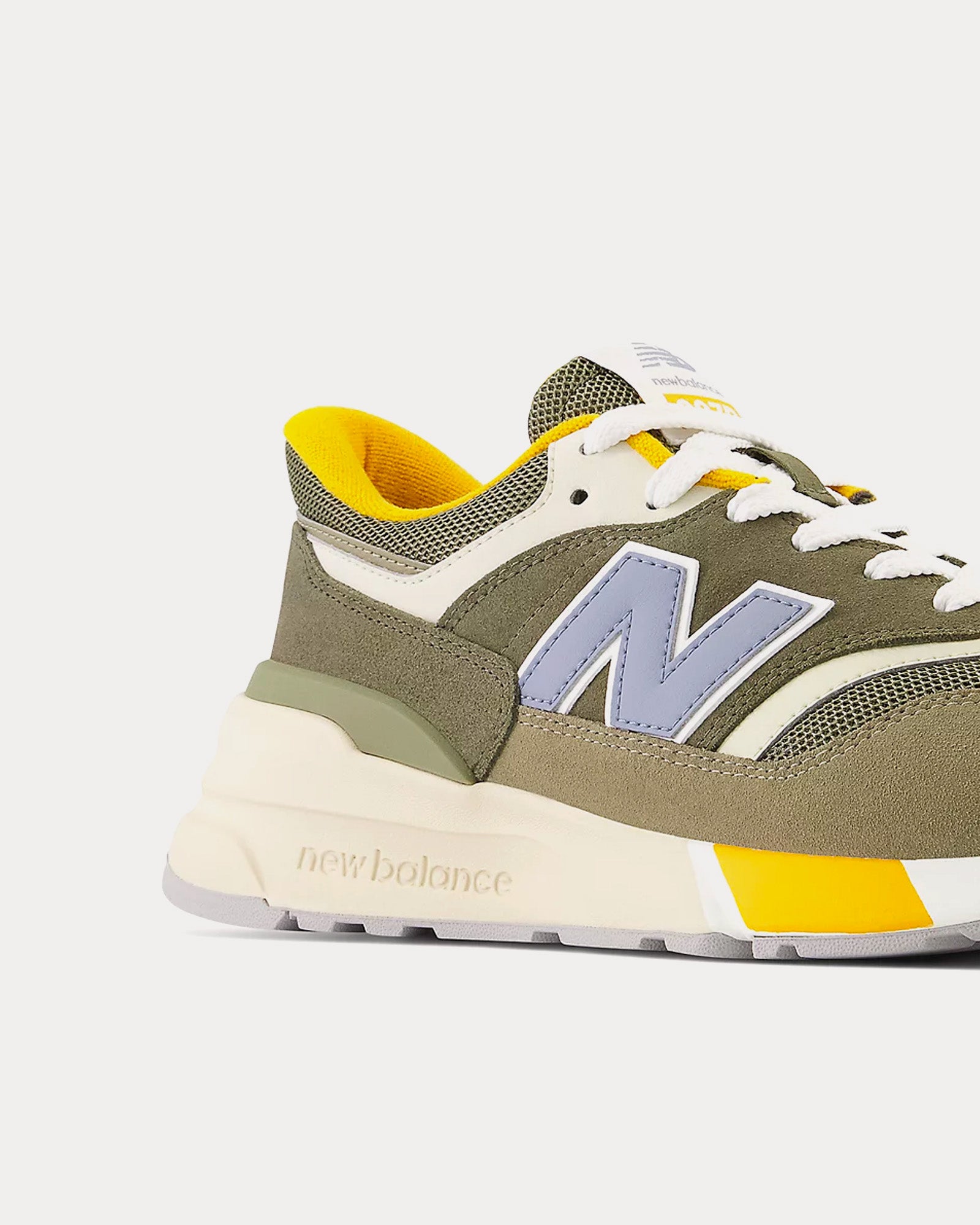 New Balance 997r Covert Green / Dark Moss Low Top Sneakers - 3