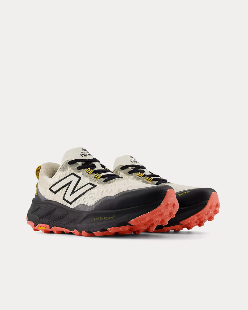 New Balance Fresh Foam X Hierro v9 Angora / Black / Drift Red Running Shoes - 3