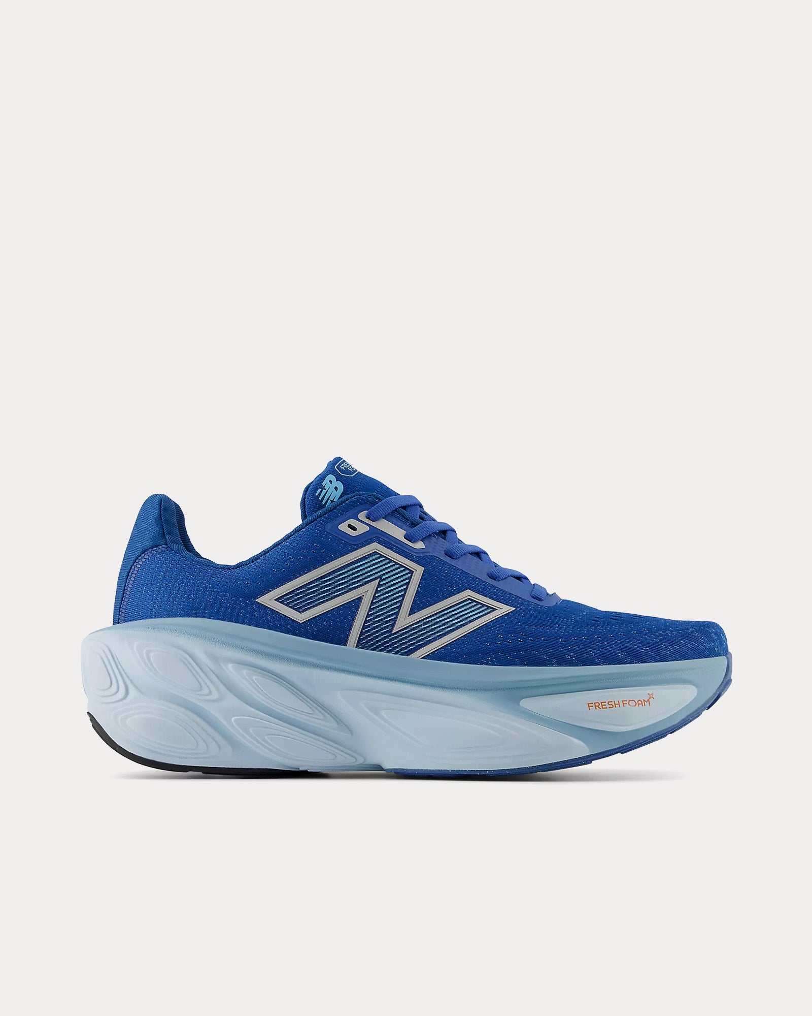 New Balance Fresh Foam X More v5 Blue Agate / Quarry Blue / Silver Metallic Running Shoes - 1