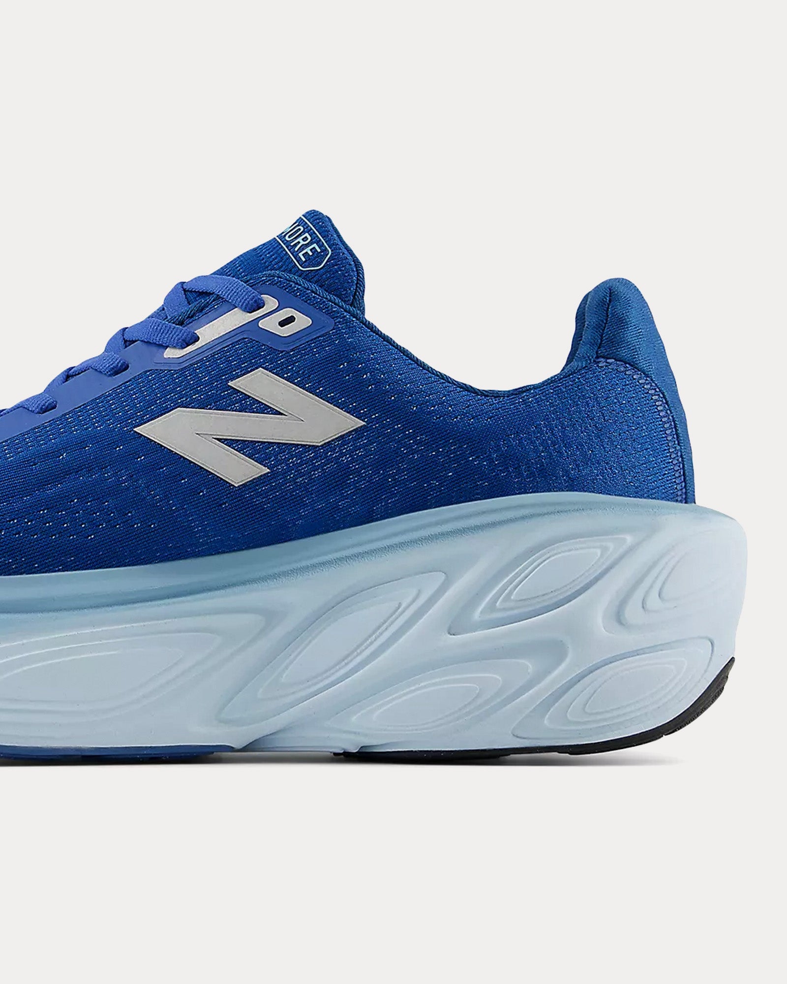 New Balance Fresh Foam X More v5 Blue Agate / Quarry Blue / Silver Metallic Running Shoes - 4