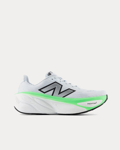 New Balance Fresh Foam X More v5 Ice Blue / Electric Jade / Black Running Shoes