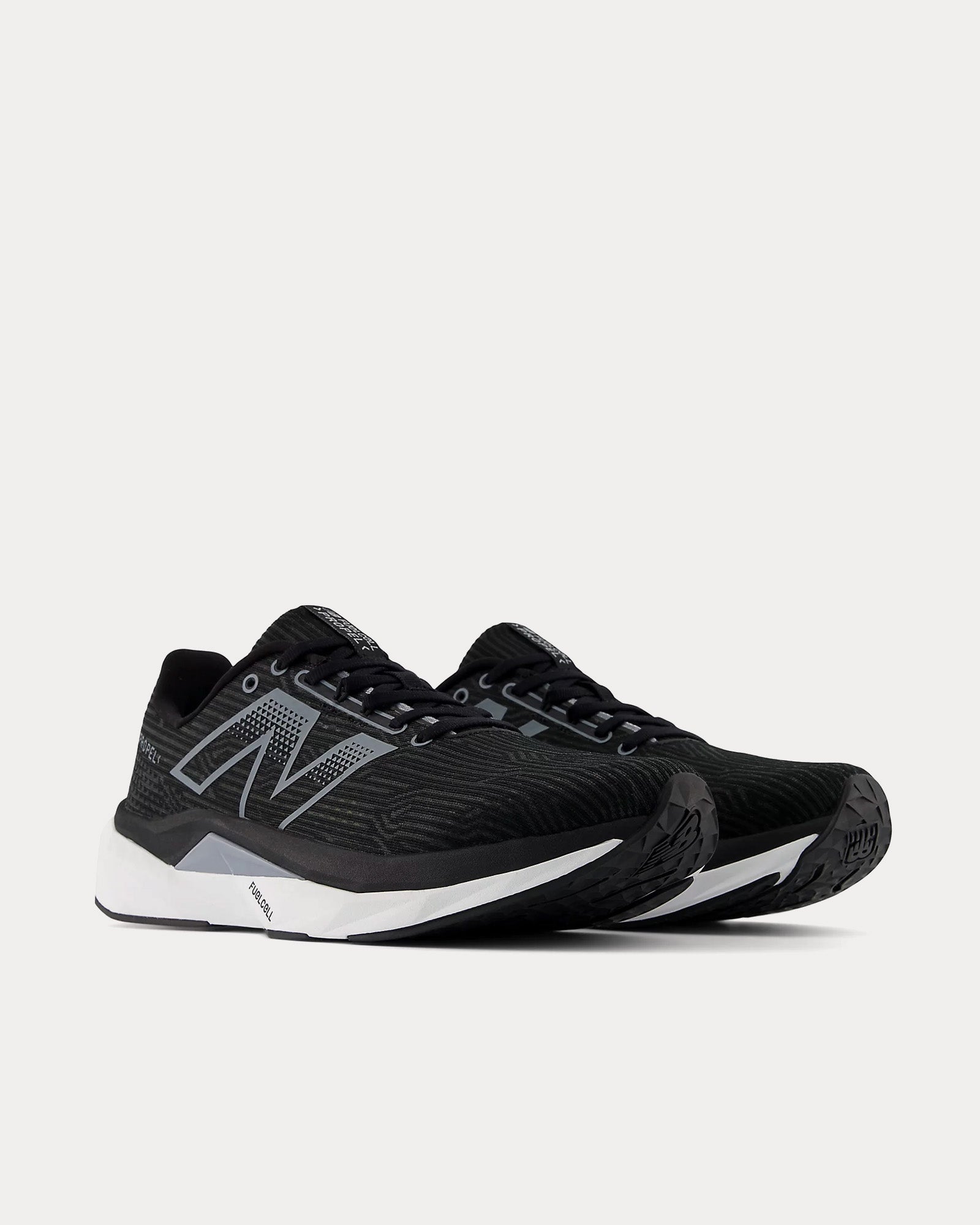 New Balance FuelCell Propel v5 Black / White / Steel Running Shoes - 3