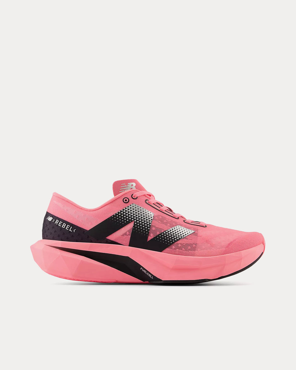 New Balance FuelCell Rebel v4 Ultra Pink / Black / White Running Shoes ...