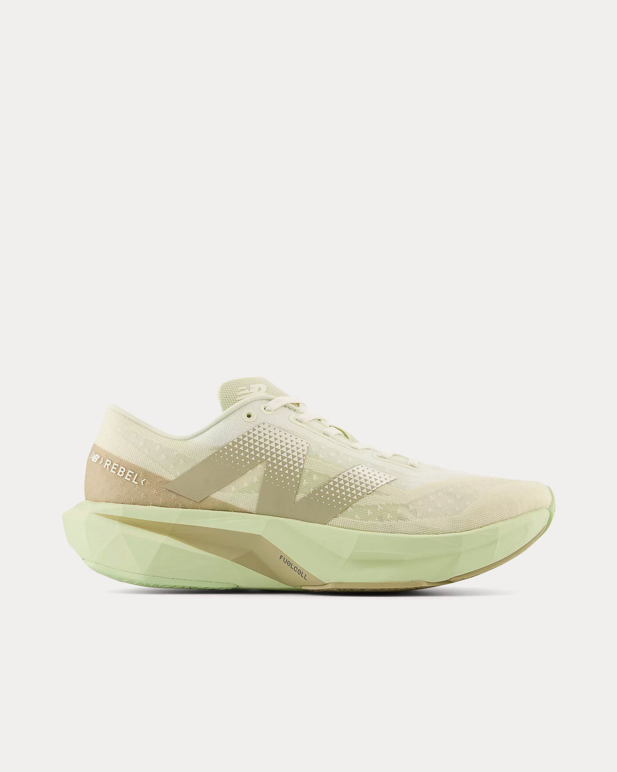 New Balance - FuelCell Rebel v4 Linen / Lichen Green / Stoneware Running Shoes