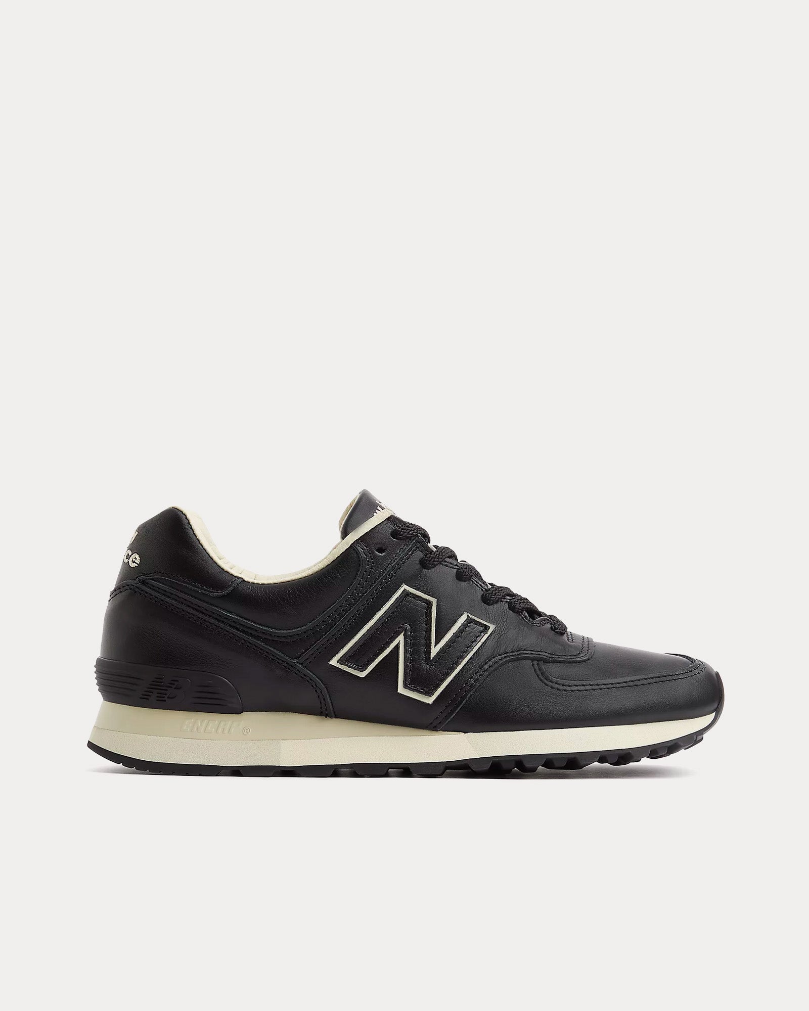 New Balance MADE in UK 576 Black / Cement Low Top Sneakers - 1