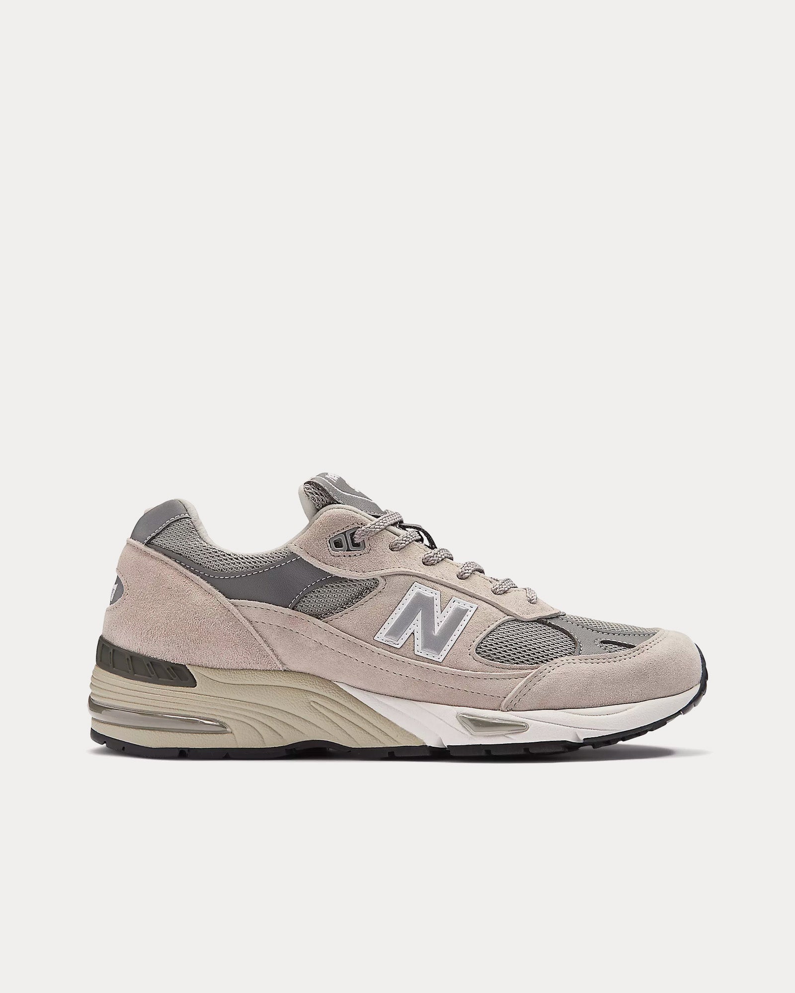 New Balance MADE in UK 991v1 Grey / White Low Top Sneakers - 1