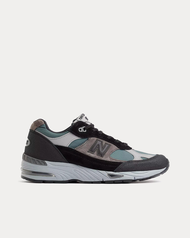 New Balance MADE in UK 991v1 'Urban Winter' Black / Turbulence / Monument Low Top Sneakers - 1