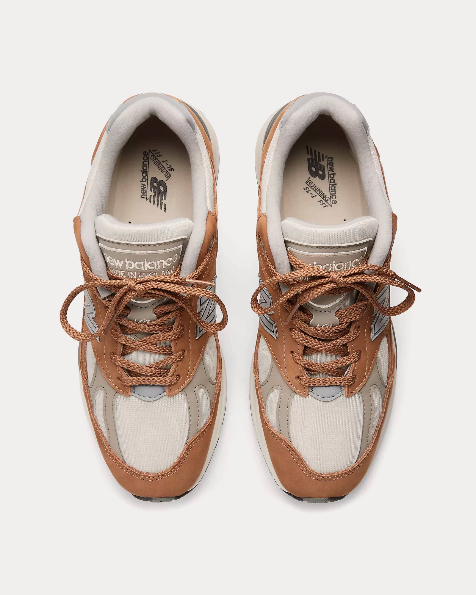 New Balance MADE in UK 991v2 Nostalgic Sepia Coco Mocca / Rainy Day / Flint Gray Low Top Sneakers - 2