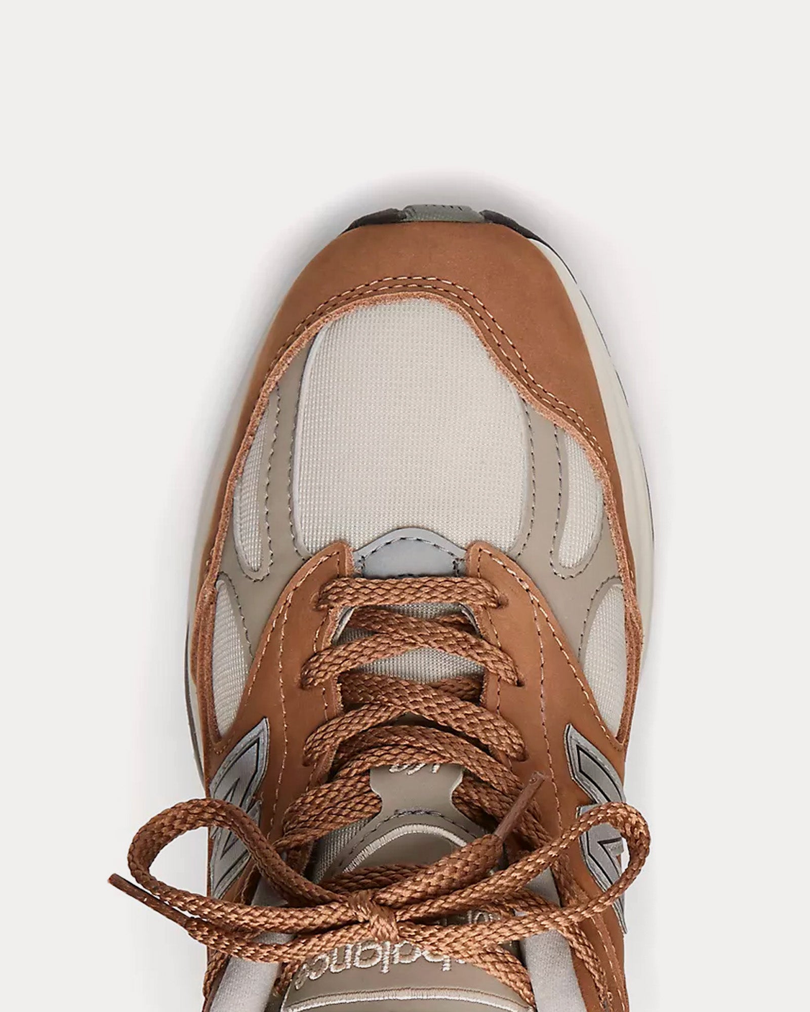 New Balance MADE in UK 991v2 Nostalgic Sepia Coco Mocca / Rainy Day / Flint Gray Low Top Sneakers - 5