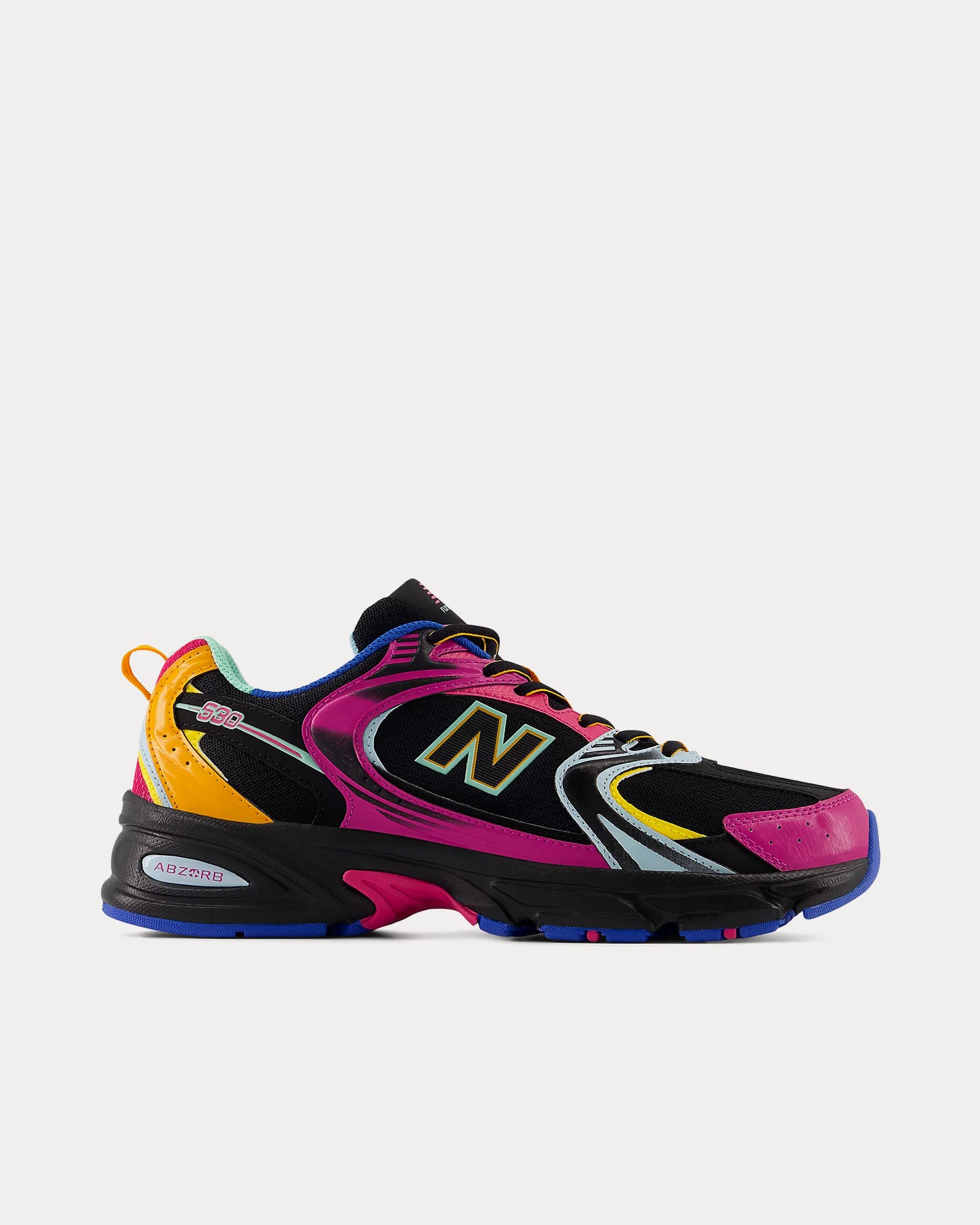 New Balance MR530 Black / Exuberant Pink / Cobalt Low Top Sneakers - 1