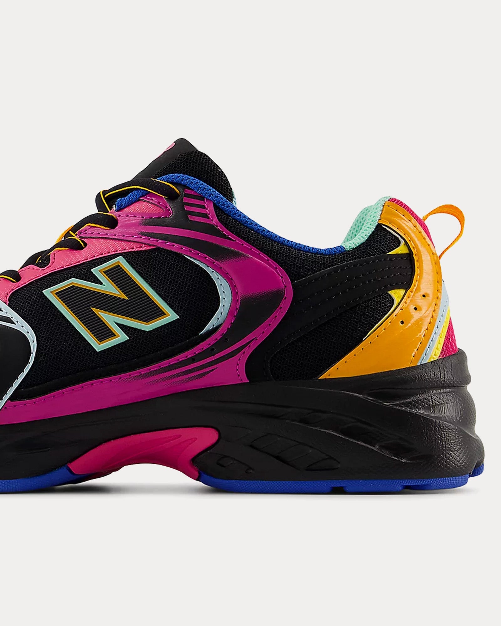 New Balance MR530 Black / Exuberant Pink / Cobalt Low Top Sneakers - 3