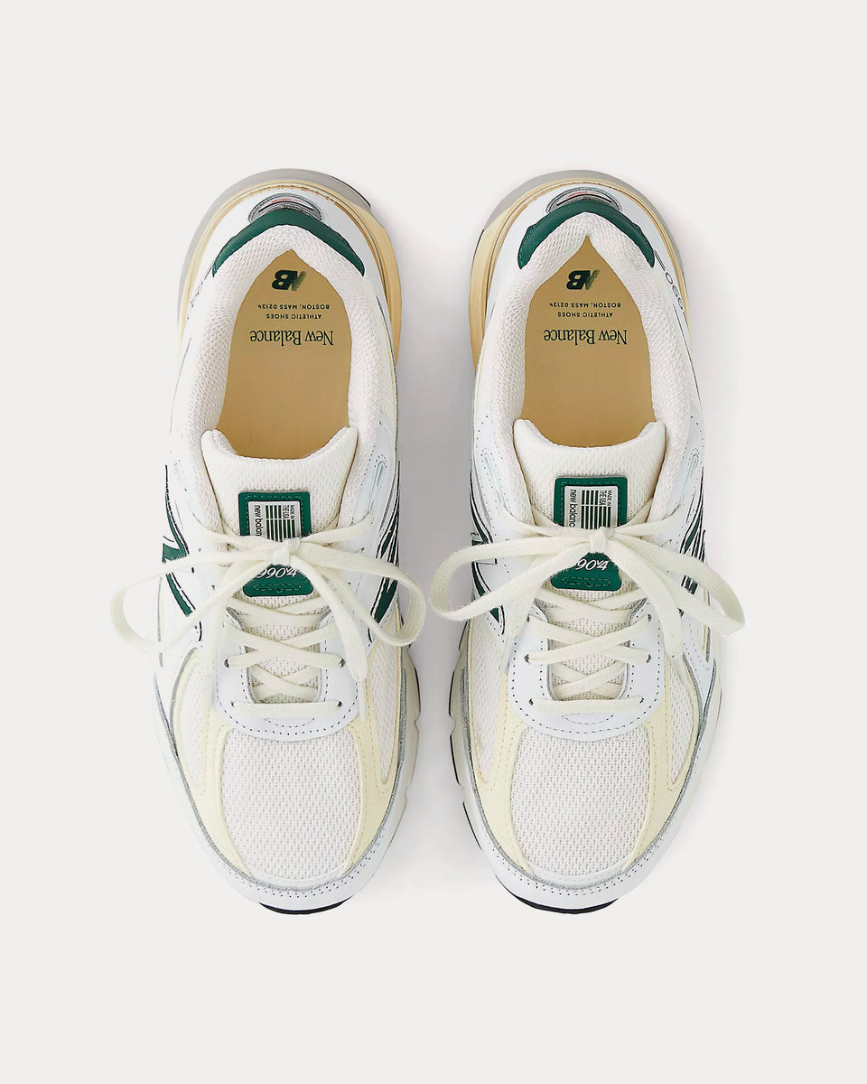 New Balance 990v4 Calcium / Forest Green Low Top Sneakers - Sneak in Peace