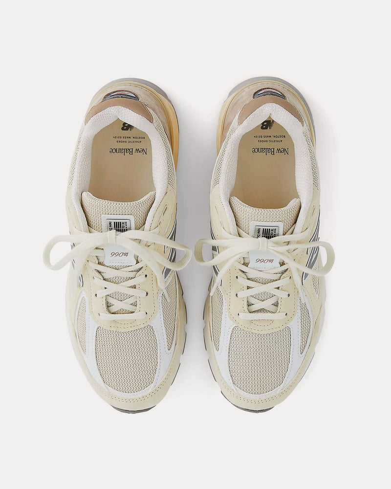 New Balance 990v4 Limestone / White Low Top Sneakers - 2