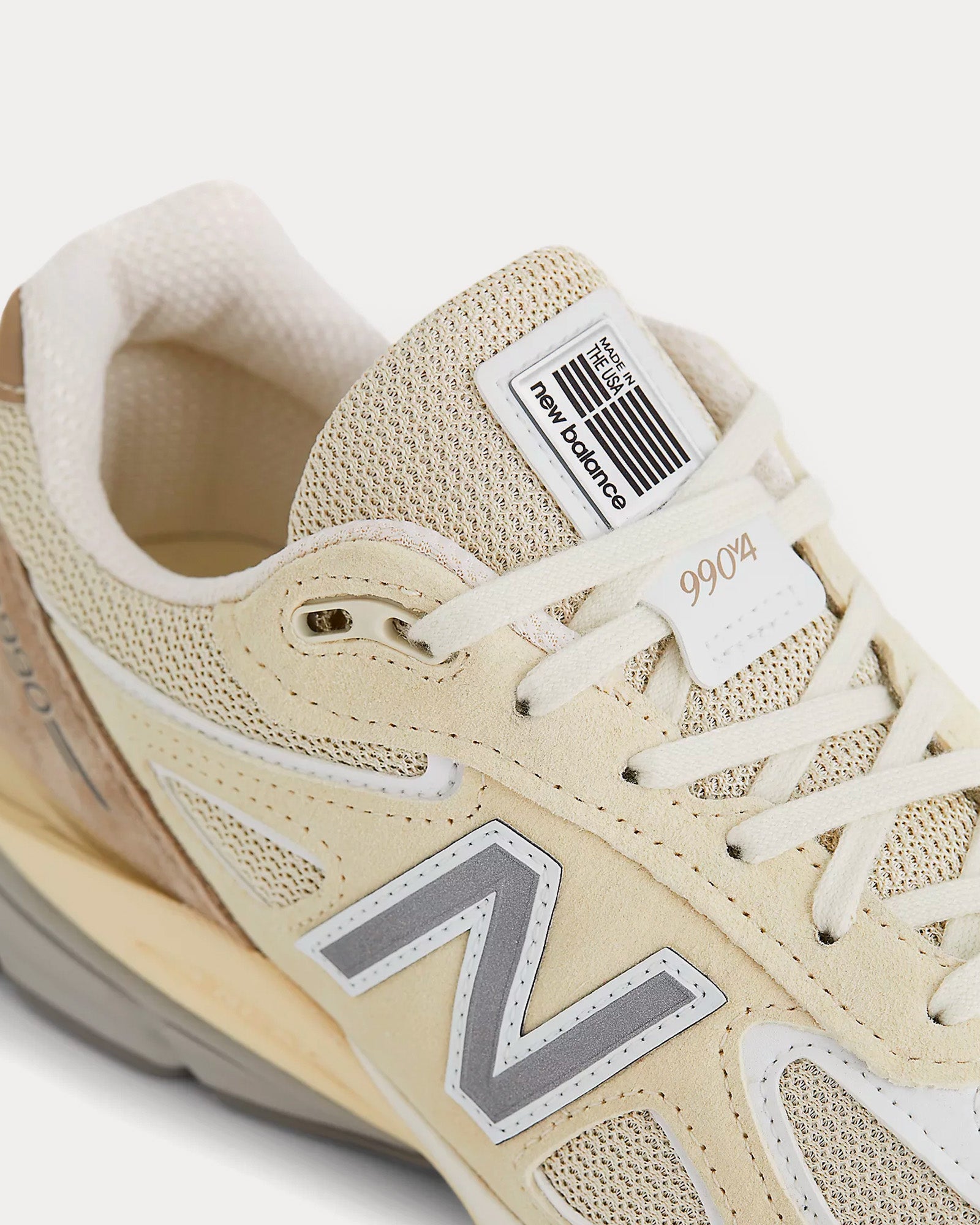 New Balance 990v4 Limestone White Low Top Sneakers Sneak in Peace